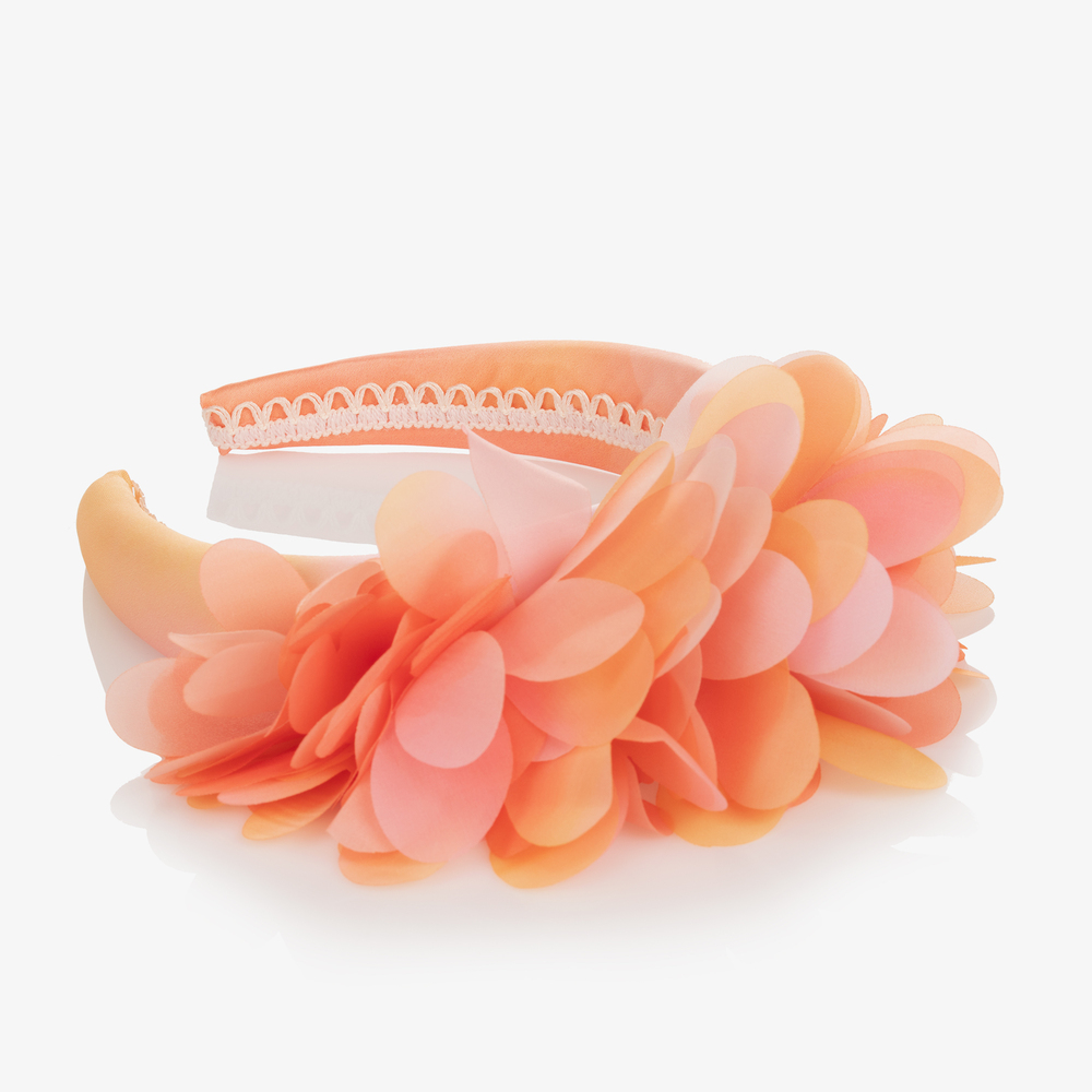 Junona-Girls Pink Flower Hairband | Childrensalon Outlet