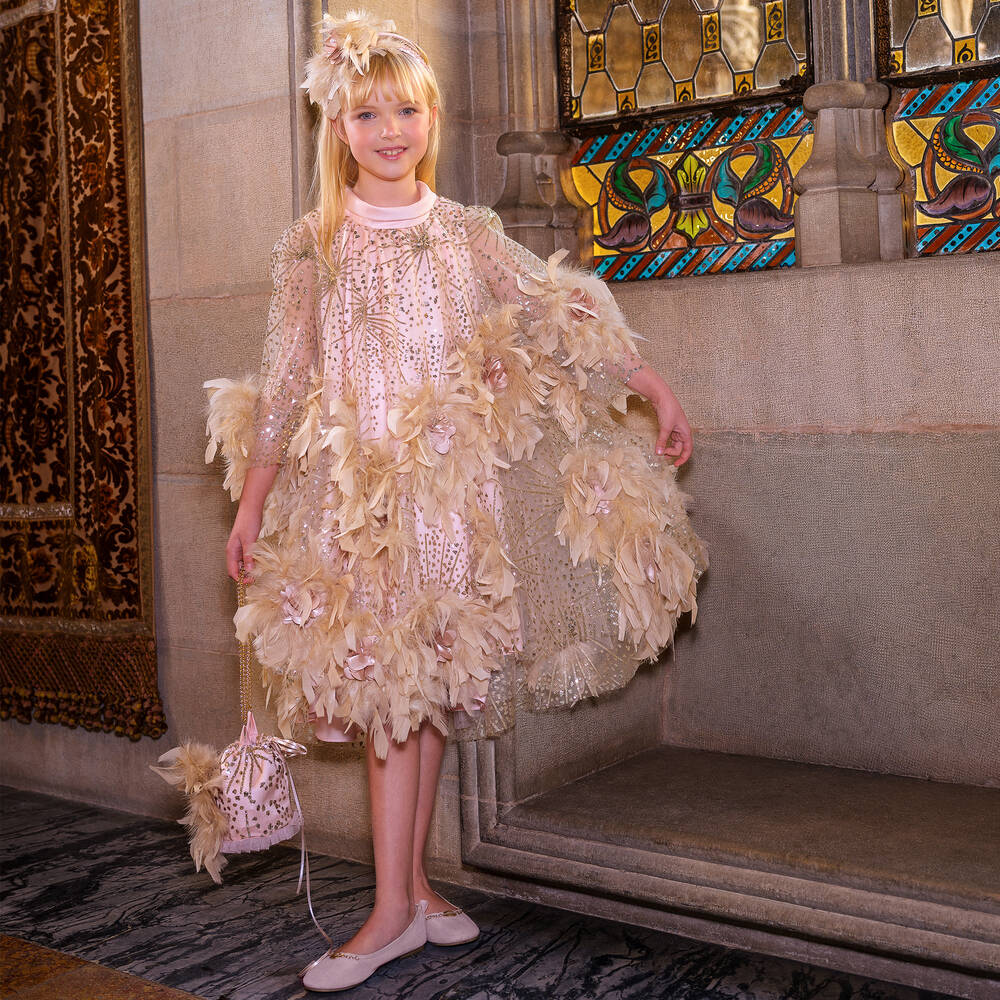 Robe rose gold fille on sale