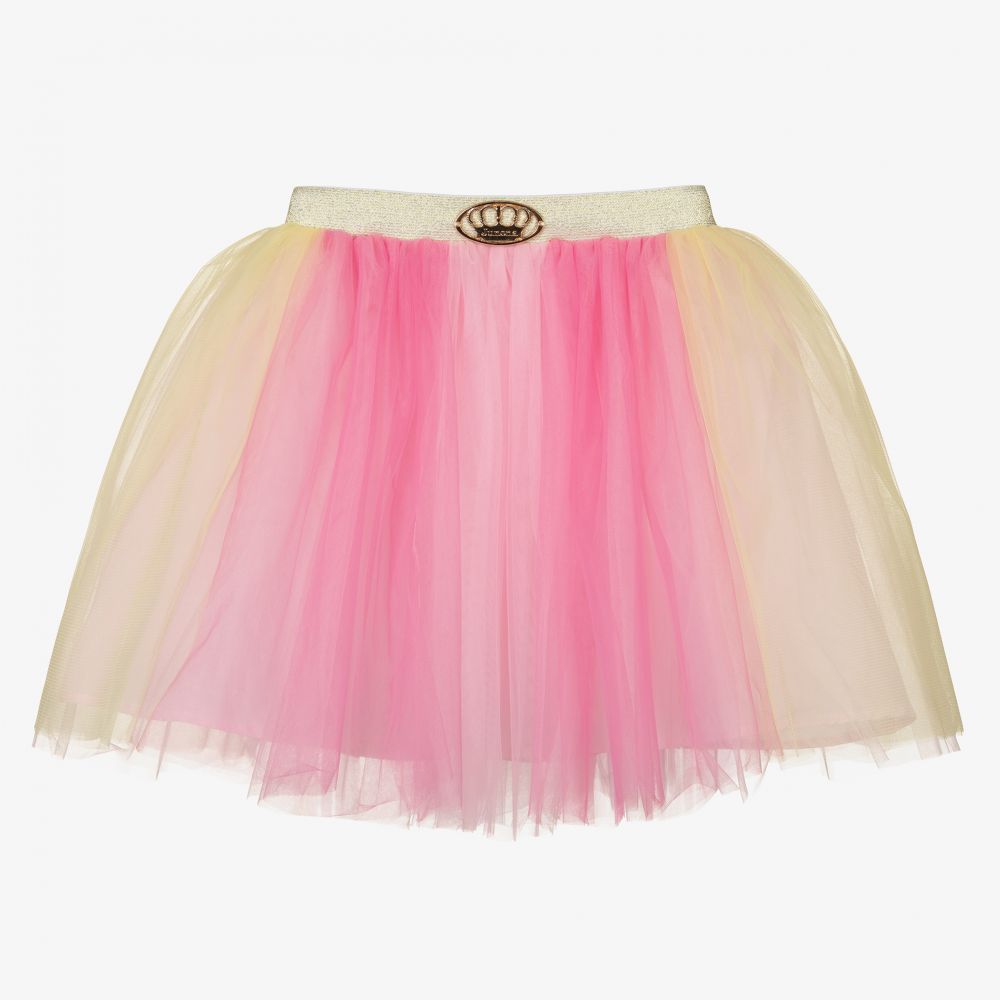 Junona - Girls Pink & Lilac Tulle Skirt | Childrensalon