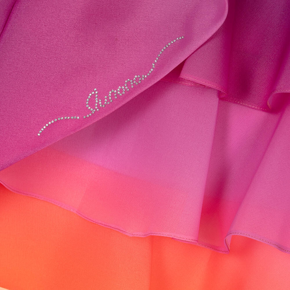 Junona-Розовое платье из органзы с эффектом омбре | Childrensalon Outlet