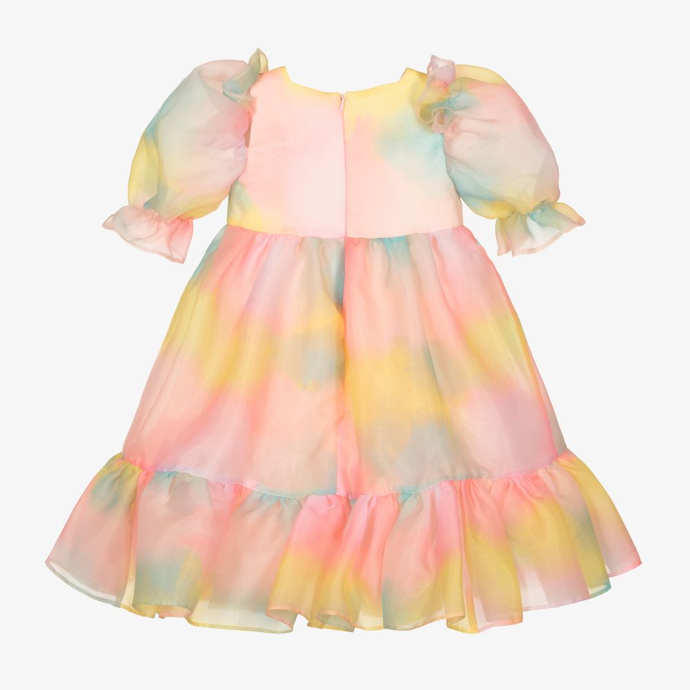 Junona-Розовое платье из органзы для девочек | Childrensalon Outlet