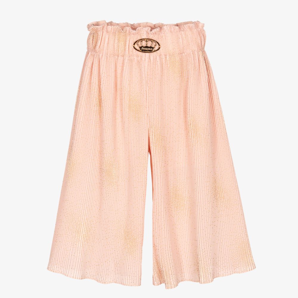 Pantalon large rose pliss Fille