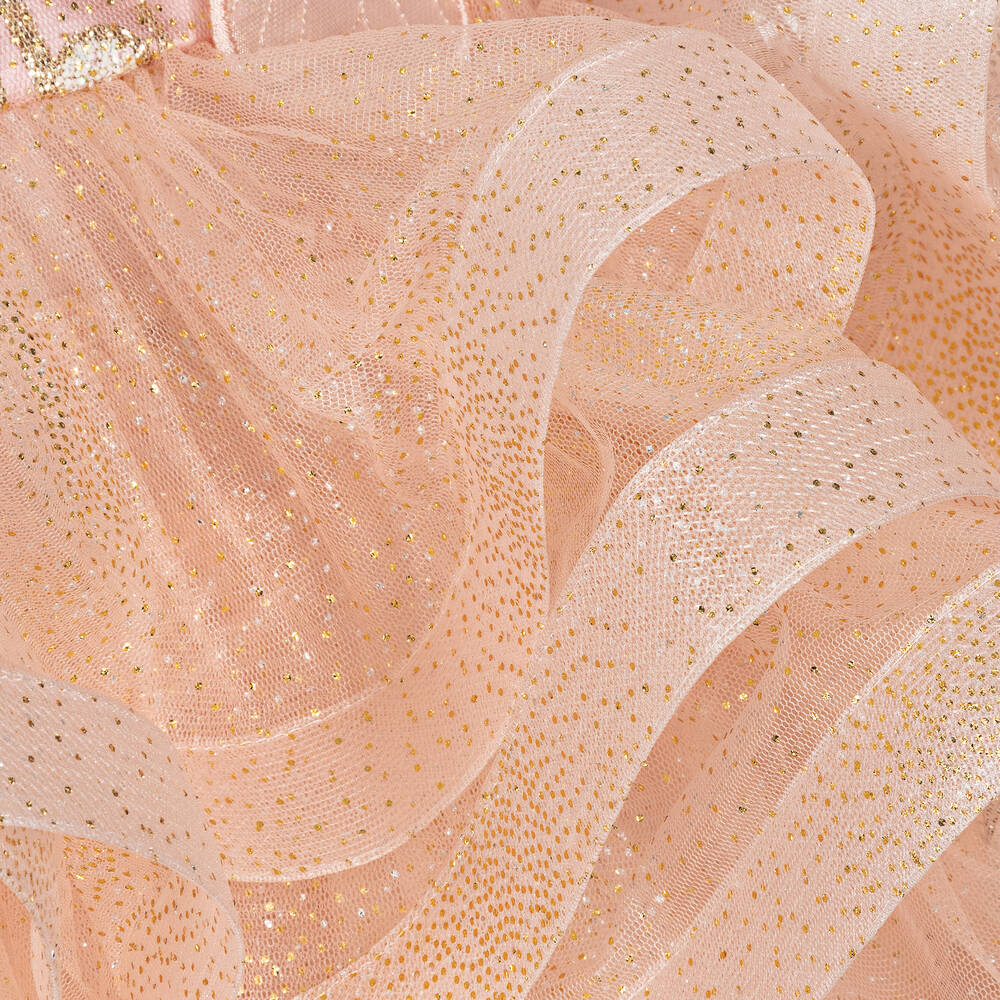 Junona-Girls Pink Ruffle Butterfly Dress | Childrensalon Outlet