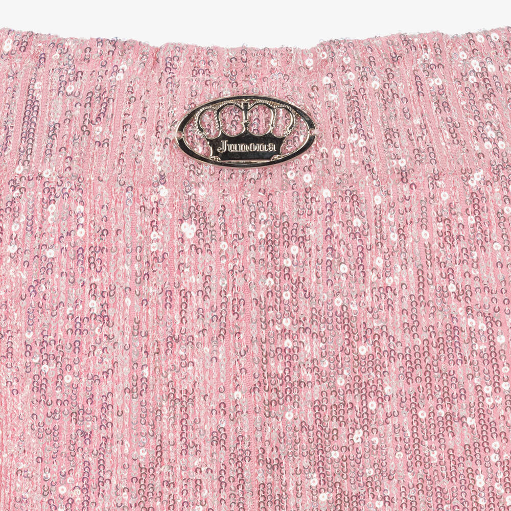Junona-Girls Pink Sequin Trousers | Childrensalon Outlet
