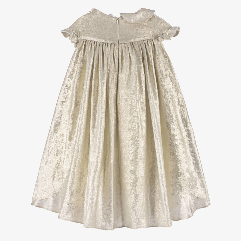 Junona-Платье Блум Золотое для девочек | Childrensalon Outlet