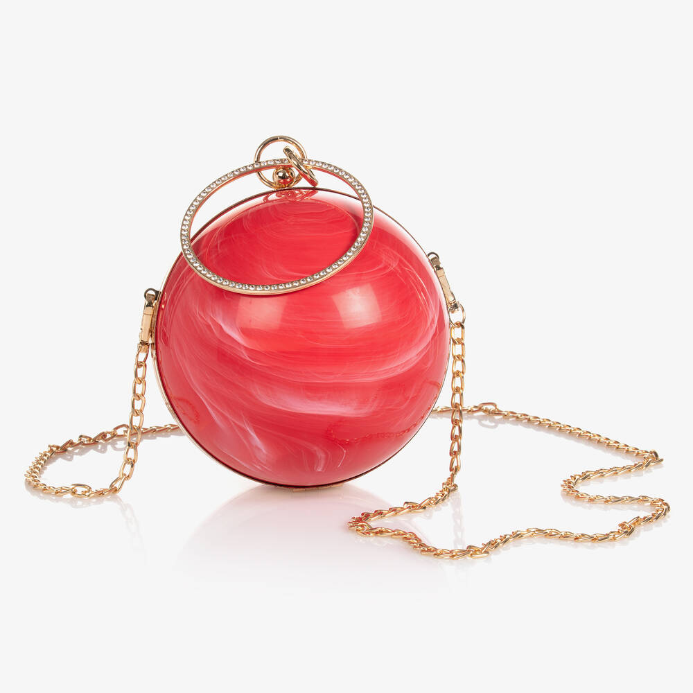 Junona - Sac boule rouge fille (16 cm) | Childrensalon