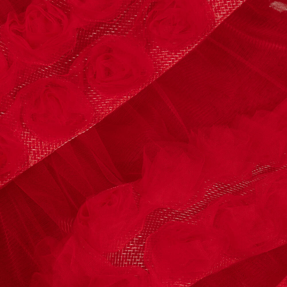 Junona-Красное платье из тюля с розами | Childrensalon Outlet