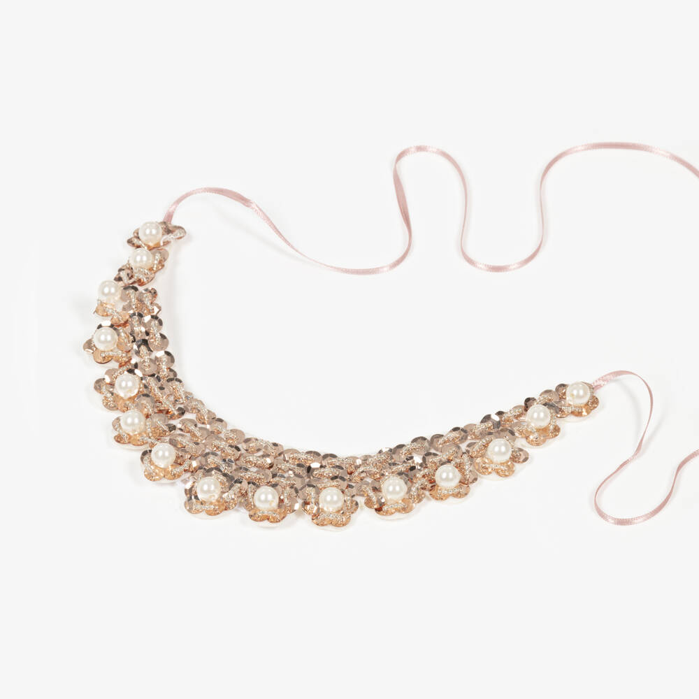 Junona-Girls Rosy Blossom Neckline Dress | Childrensalon Outlet