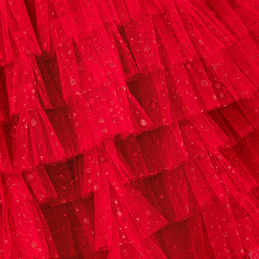 Junona-Girls Scarlet Tulle Gown | Childrensalon Outlet