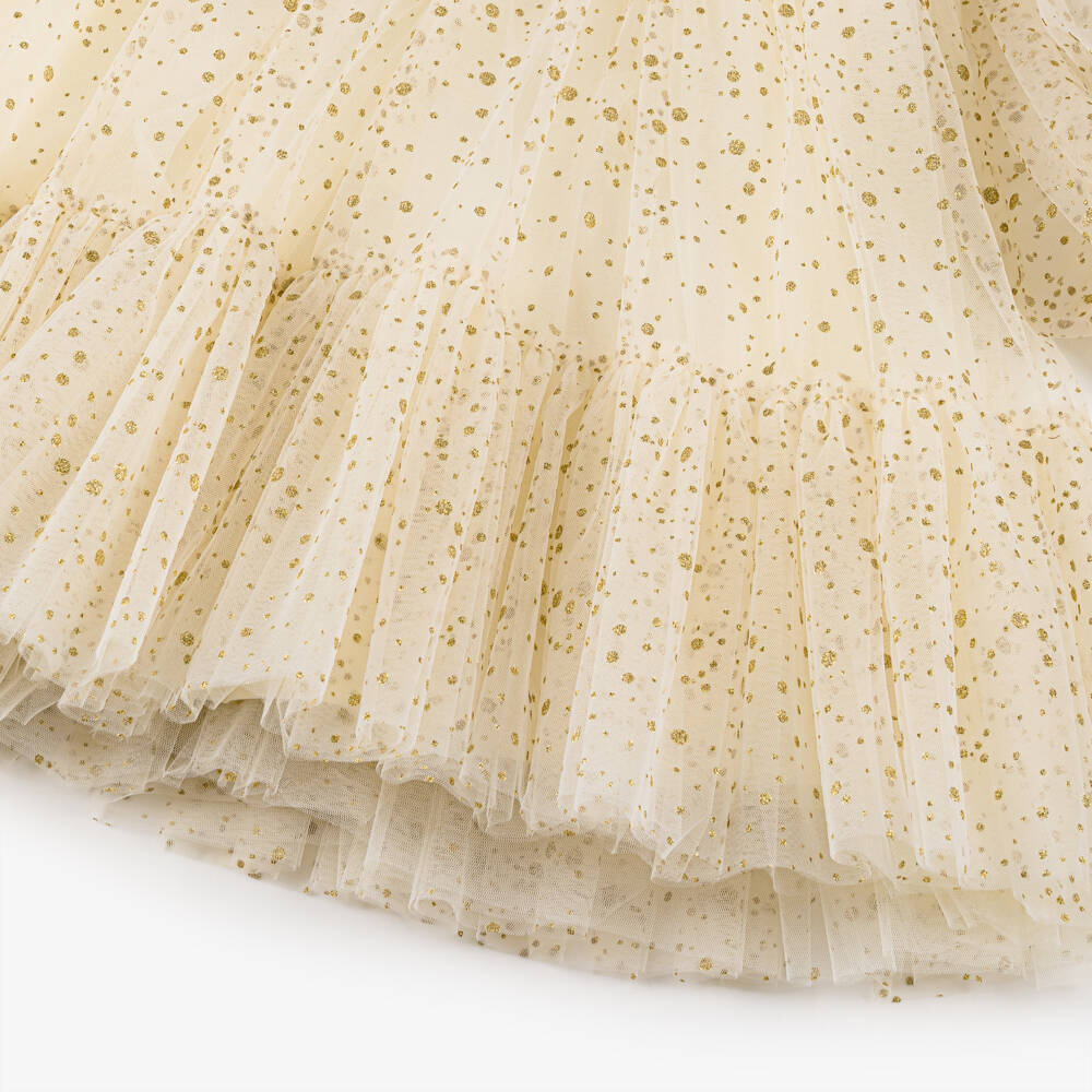Junona-Золотой блестящий комплект из тюля для девочек | Childrensalon Outlet