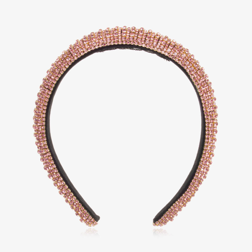 Junona-Girls Sparkling Pink Hairband | Childrensalon Outlet