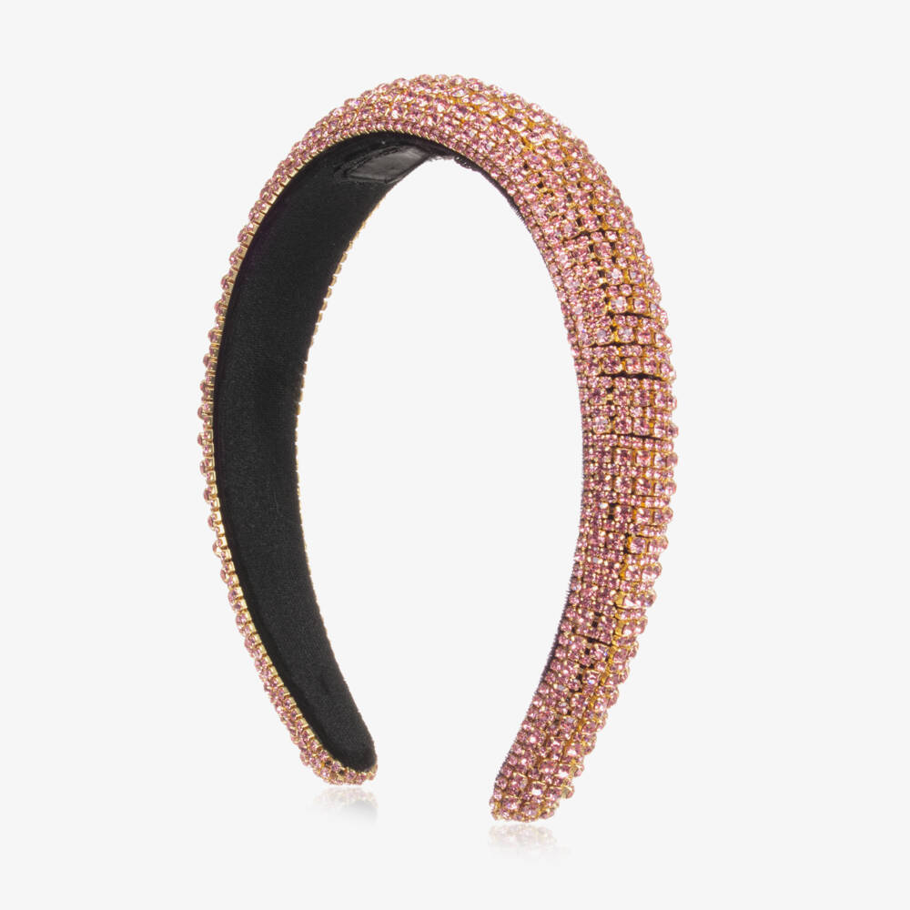 Junona-Girls Sparkling Pink Hairband | Childrensalon Outlet