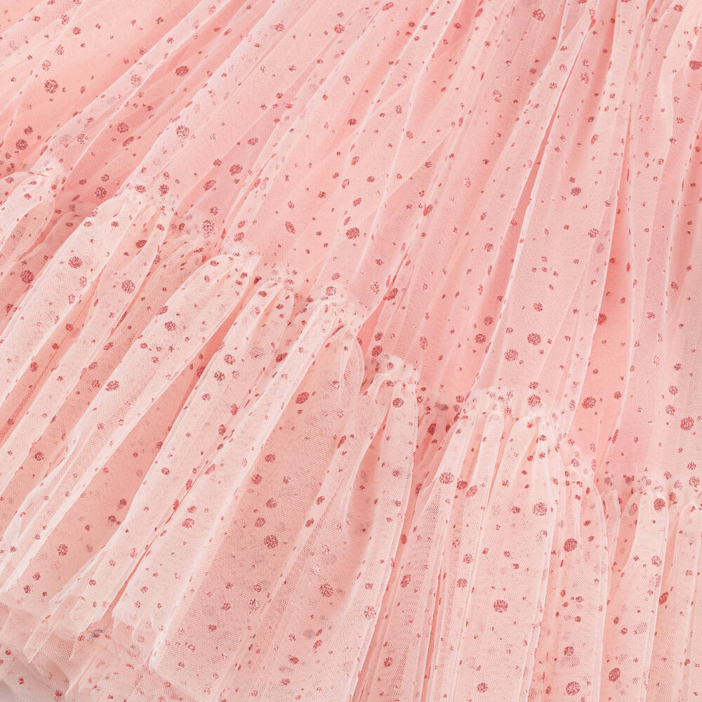 Junona-Блестящий розовый комплект из тюля для девочек | Childrensalon Outlet