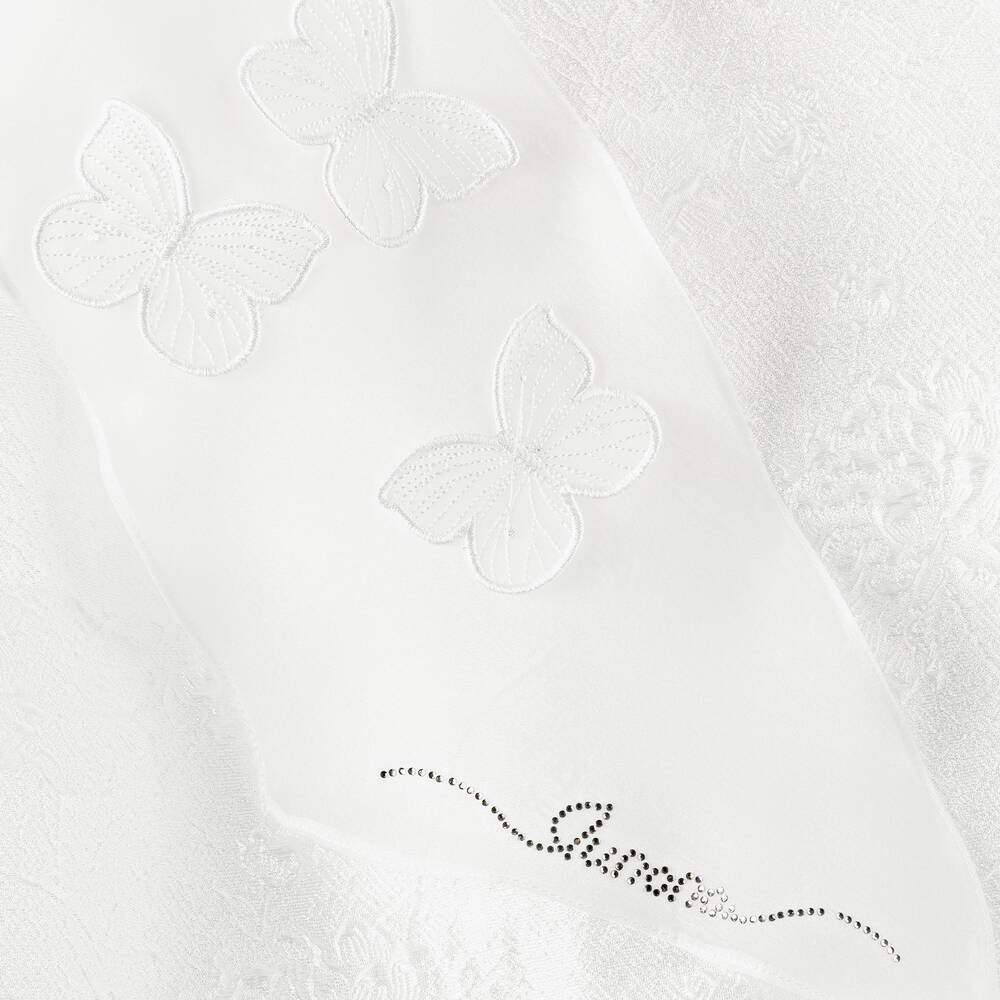 Junona-فستان جاكارد أورغانزا لون أبيض | Childrensalon Outlet