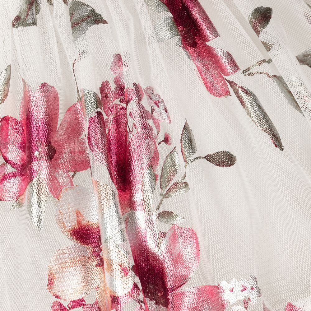 Junona-Бело-розовое платье из тюля для девочек | Childrensalon Outlet