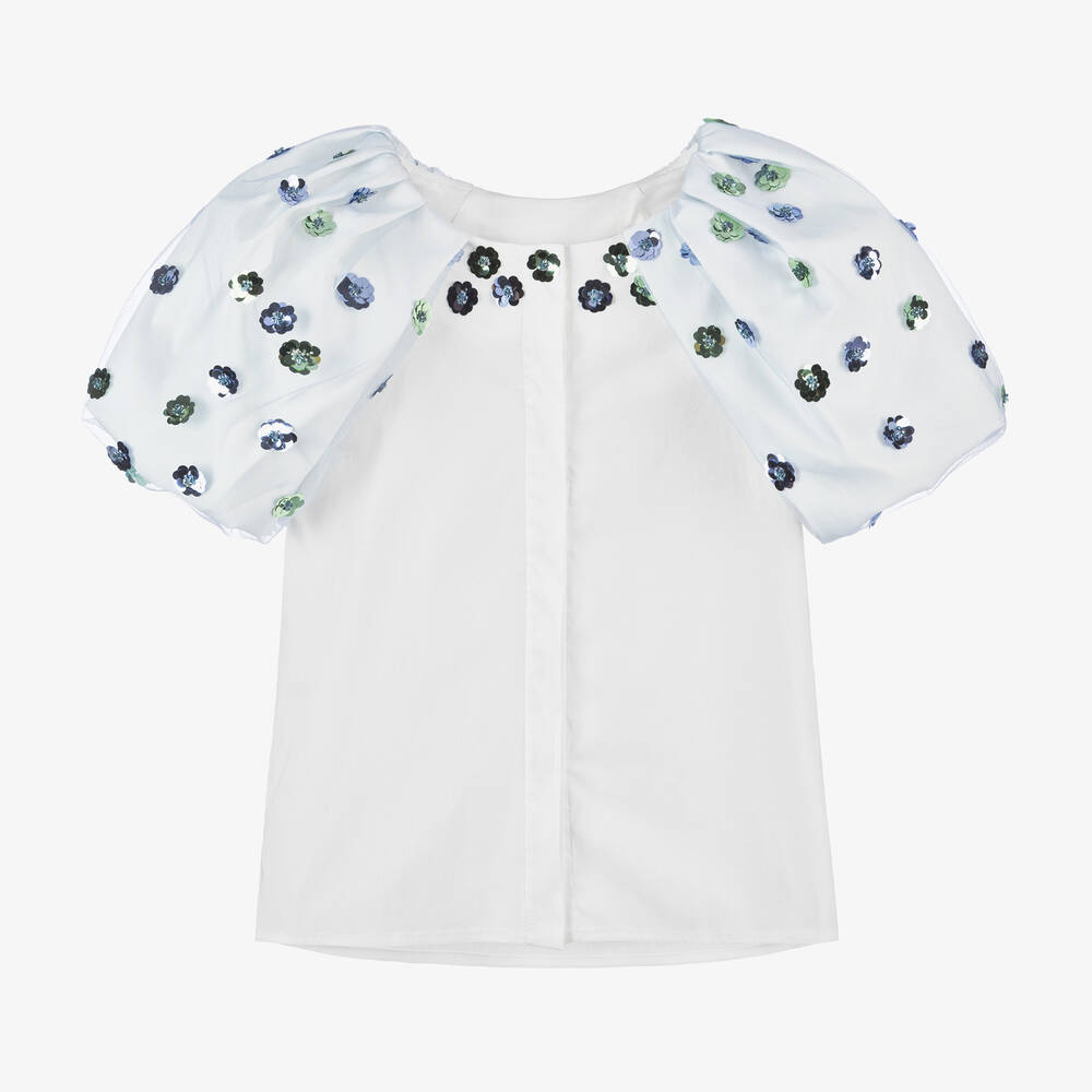 White blouse for girl hot sale