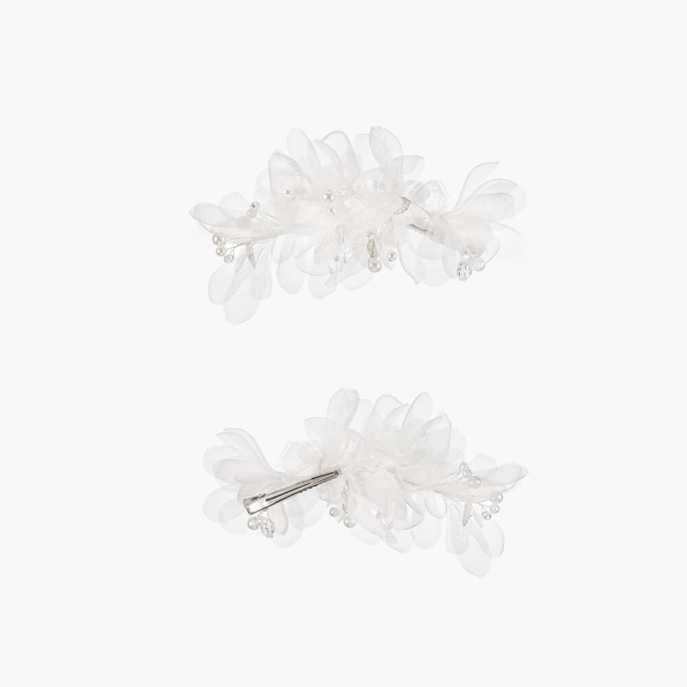 Junona-Girls White Tulle Dress with Bolero | Childrensalon Outlet