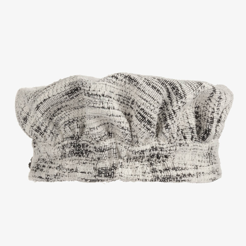 Junona-Girls White Tweed Beret | Childrensalon Outlet
