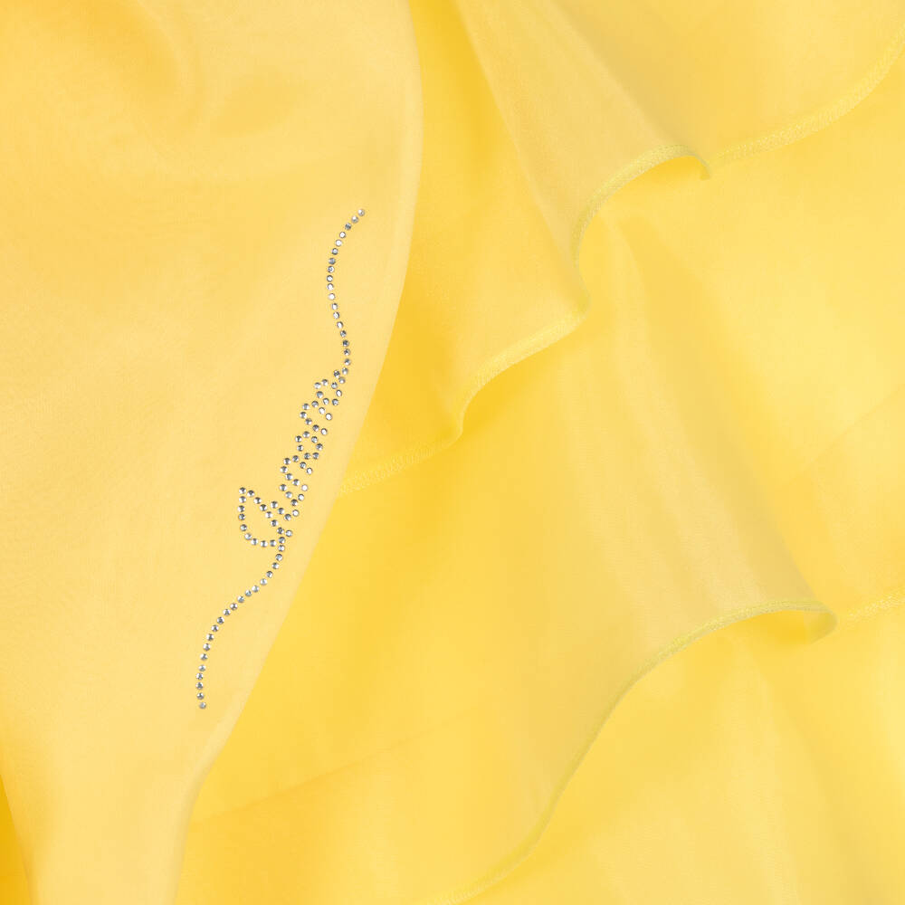 Junona-Желтое платье из органзы с бантом | Childrensalon Outlet