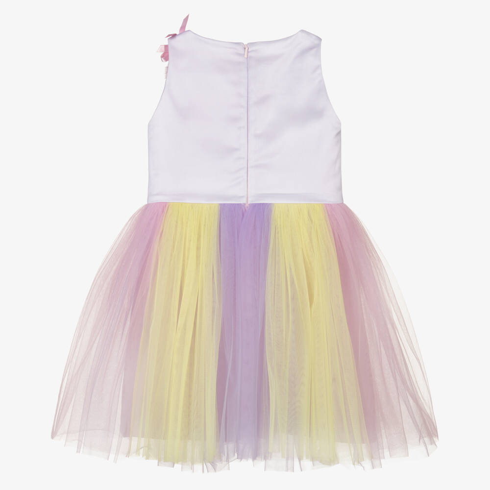 Junona-Lilac & Pink Tulle Dress | Childrensalon Outlet