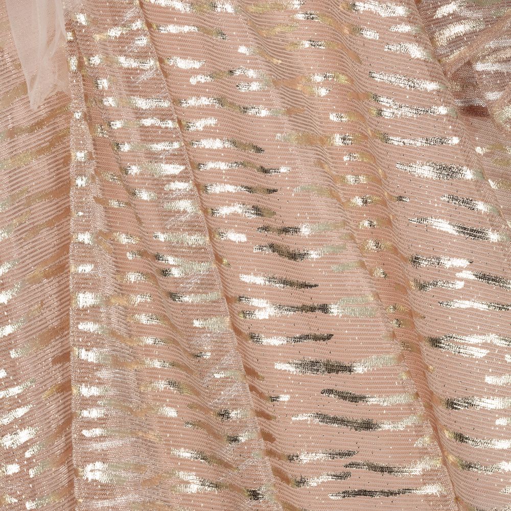 Junona-Metallic Pink Shimmer Dress  | Childrensalon Outlet