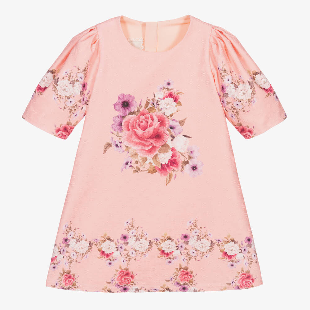 Junona - Pink Floral Dress | Childrensalon