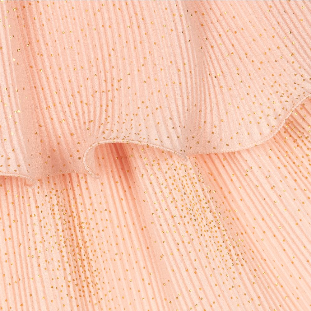 Junona-Розовое плиссированное платье | Childrensalon Outlet