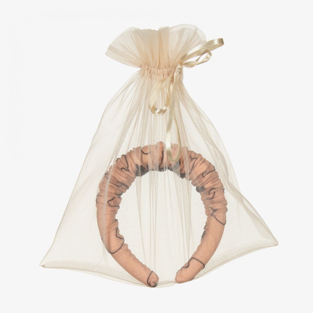 Junona-Pink Tulle Hairband | Childrensalon Outlet