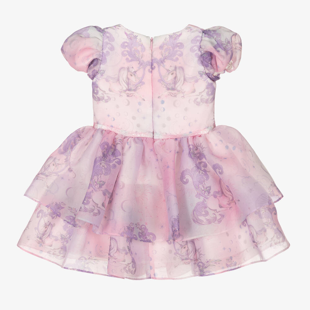 Junona-Pink Unicorn Baby Dress | Childrensalon Outlet