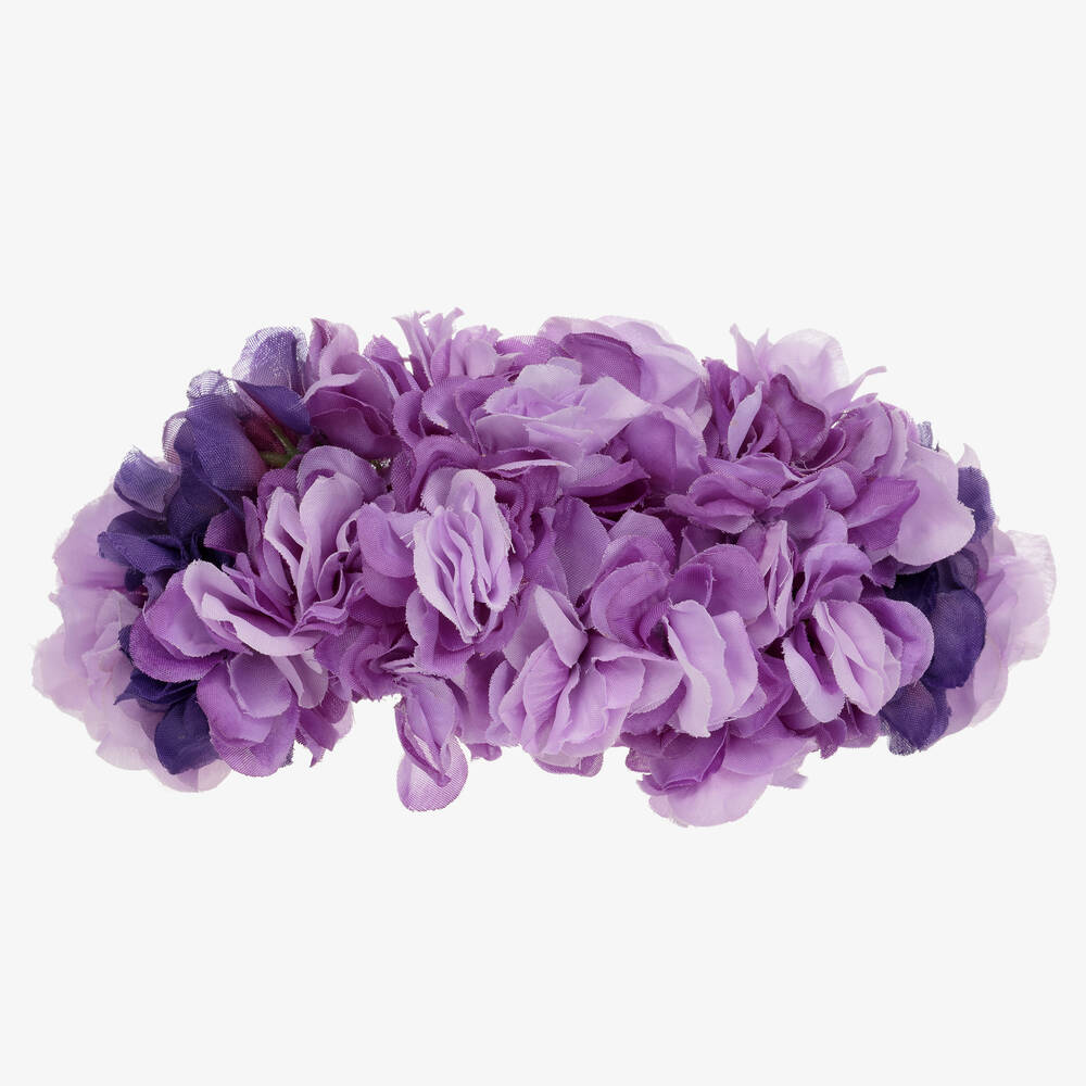 Junona-Purple Flower Hairband | Childrensalon Outlet