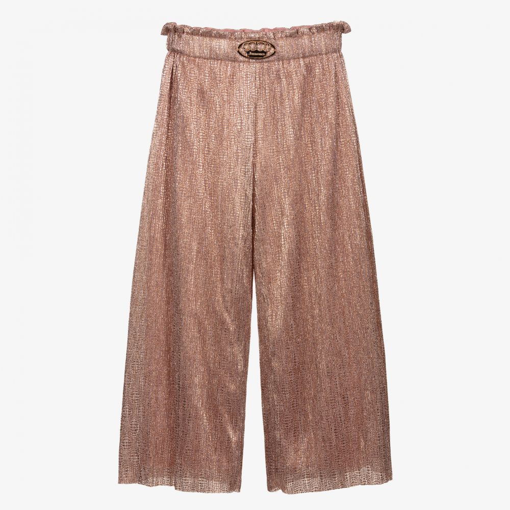 Junona - Широкие брюки цвета розового золота | Childrensalon