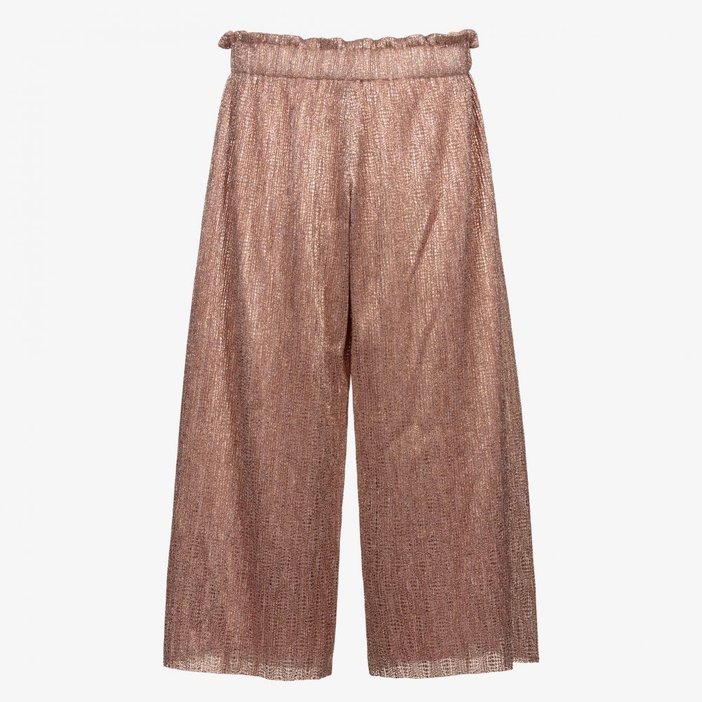 Junona-Широкие брюки цвета розового золота | Childrensalon Outlet