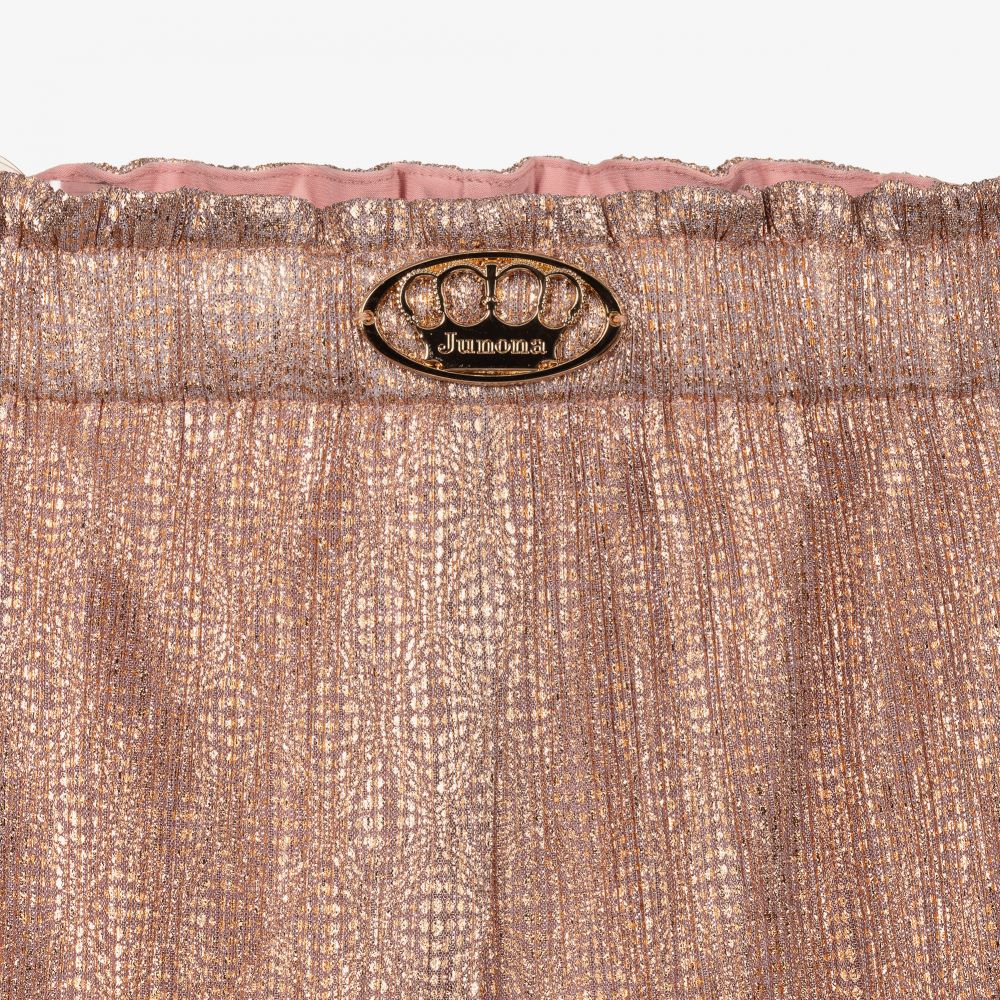 Rose gold trousers top