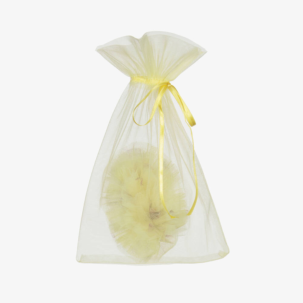 Junona-Yellow Floral Tulle Dress | Childrensalon Outlet