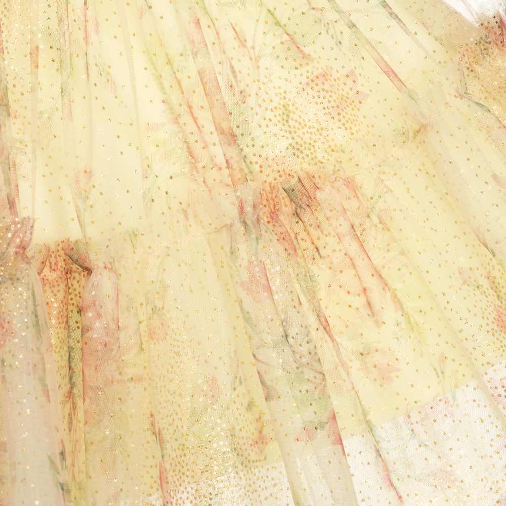 Junona-Yellow & Pink Tulle Skirt | Childrensalon Outlet