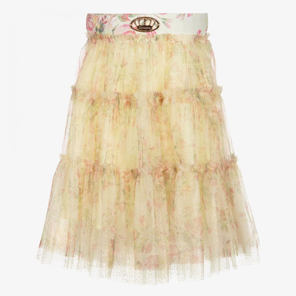 Junona - Yellow & Pink Tulle Skirt  | Childrensalon
