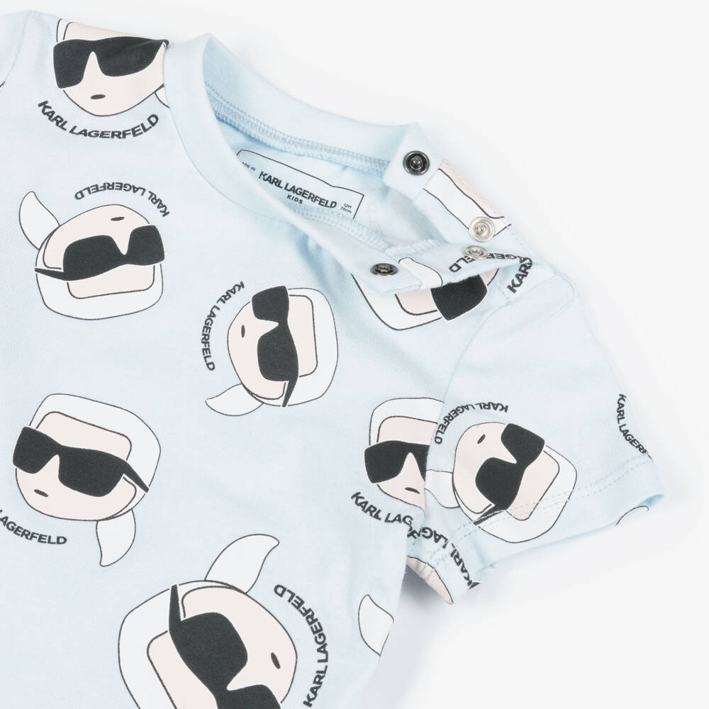 KARL LAGERFELD KIDS-Aop Karl Top & Shorts Set | Childrensalon Outlet
