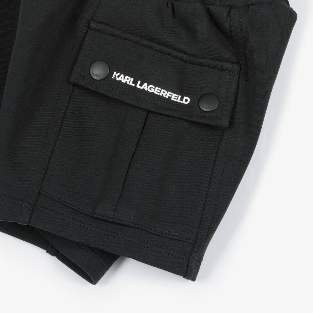 KARL LAGERFELD KIDS-Aop Karl Top & Shorts Set | Childrensalon Outlet