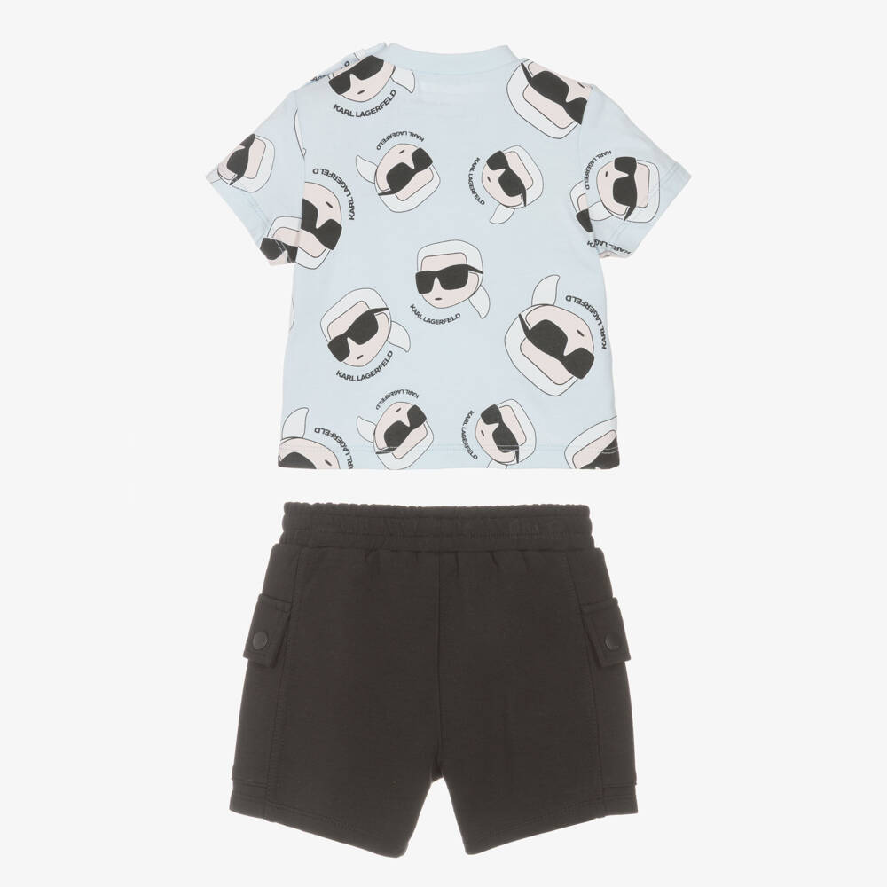 KARL LAGERFELD KIDS-Aop Karl Top & Shorts Set | Childrensalon Outlet