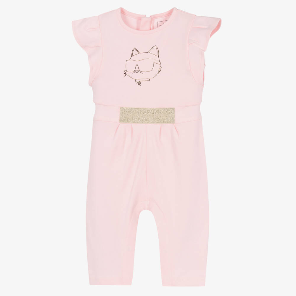 KARL LAGERFELD KIDS - Rosa Choupette Jumpsuit für Babys | Childrensalon