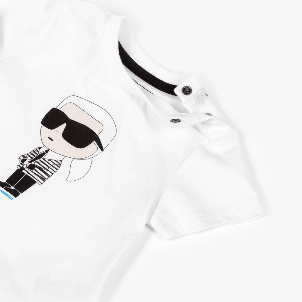 KARL LAGERFELD KIDS-Beige 3pc Tracksuit Set | Childrensalon Outlet