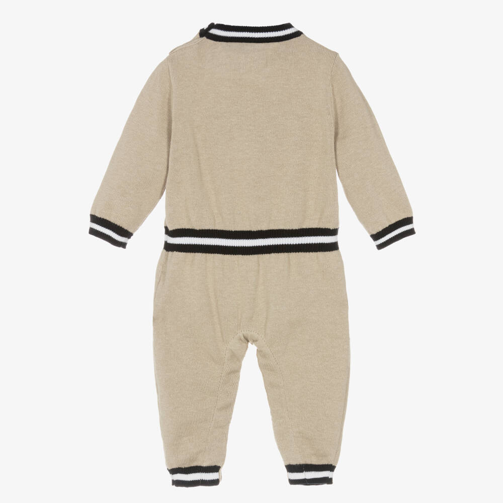 KARL LAGERFELD KIDS-رومبر بيج من القطن والكشمير للرضع | Childrensalon Outlet