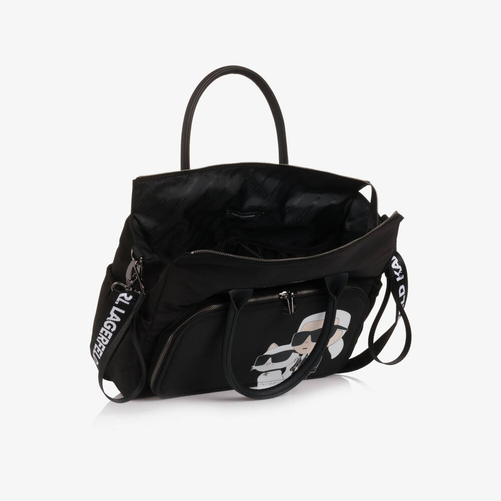 KARL LAGERFELD KIDS-Элегантная черная сумка для пеленания для малышей | Childrensalon Outlet