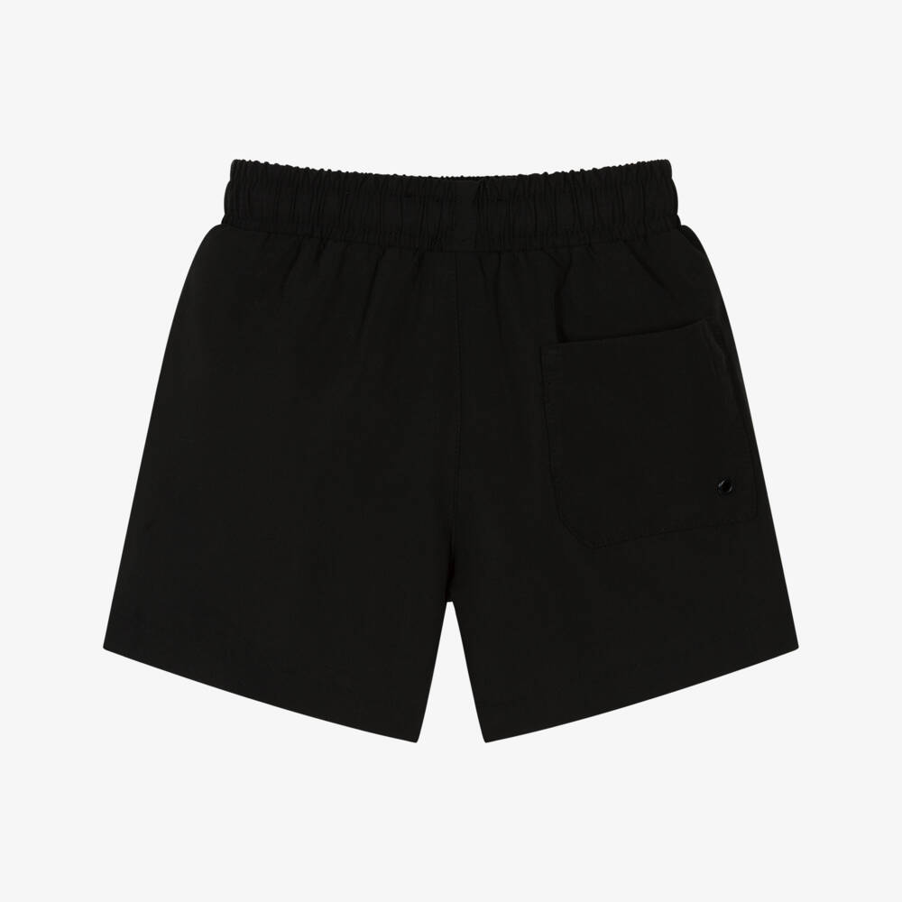KARL LAGERFELD KIDS-Black Logo Swim Shorts | Childrensalon Outlet