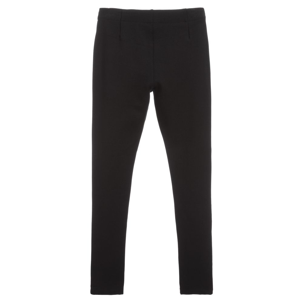 Black jersey jeggings sales