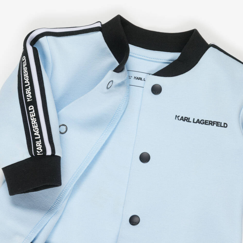 KARL LAGERFELD KIDS-Blue 3 Piece Tracksuit Set | Childrensalon Outlet