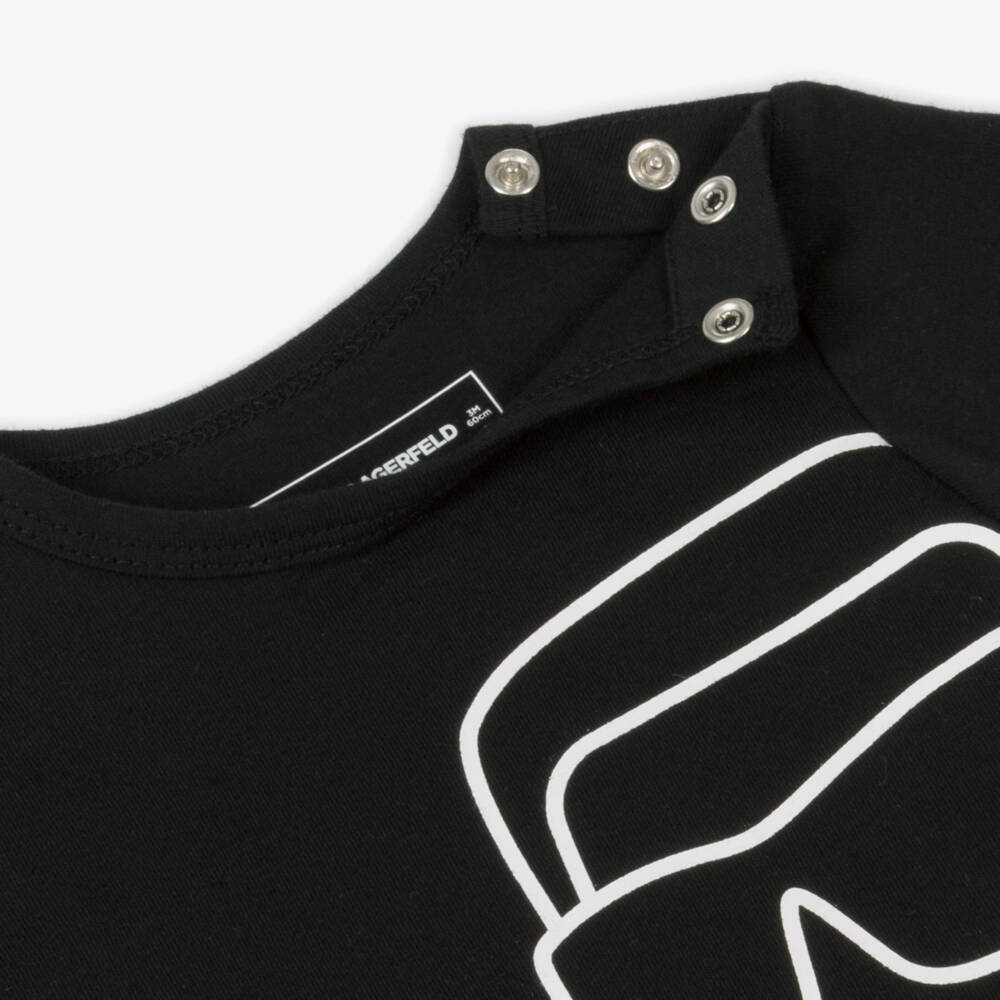 KARL LAGERFELD KIDS-Boys Beige Iconic Three-Piece Ensemble | Childrensalon Outlet