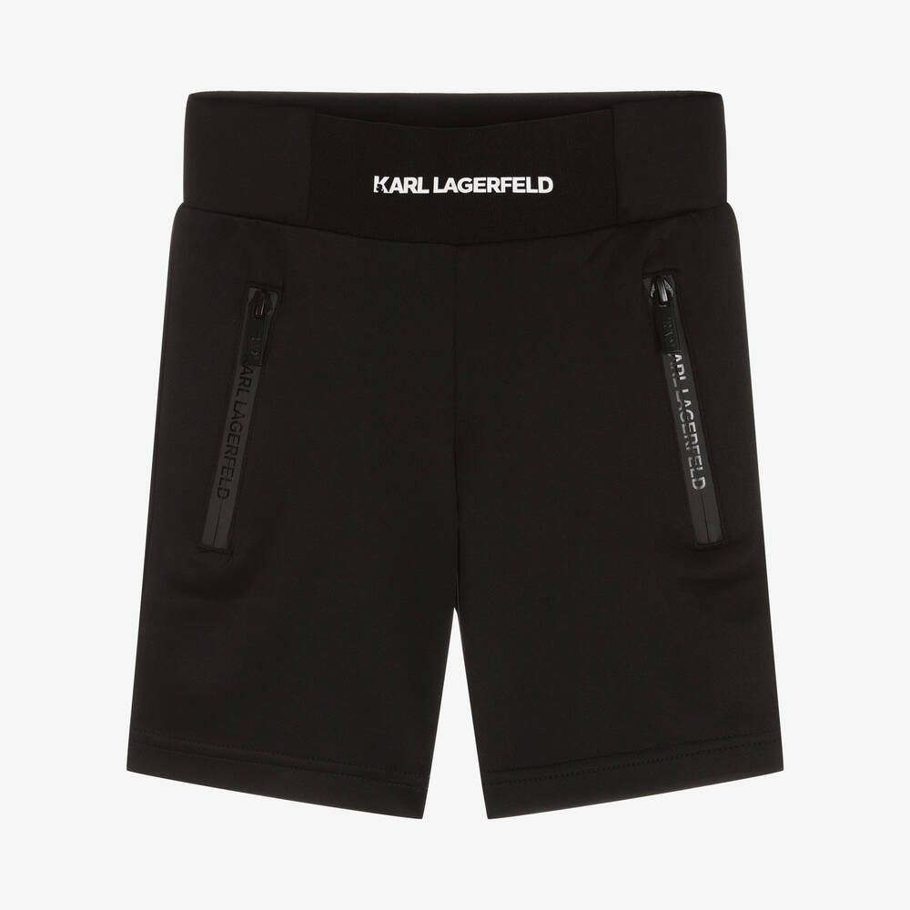 KARL LAGERFELD KIDS - Short noir en jersey garçon | Childrensalon