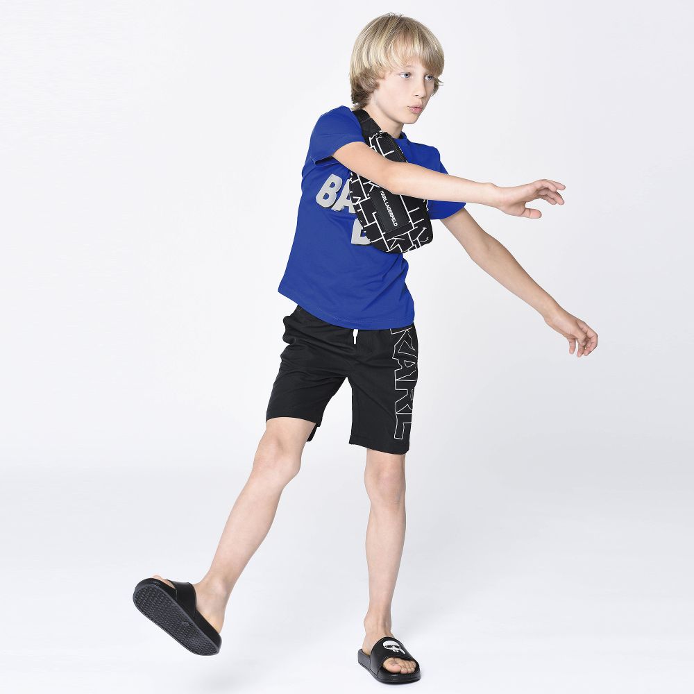 Boys black swim shorts hot sale