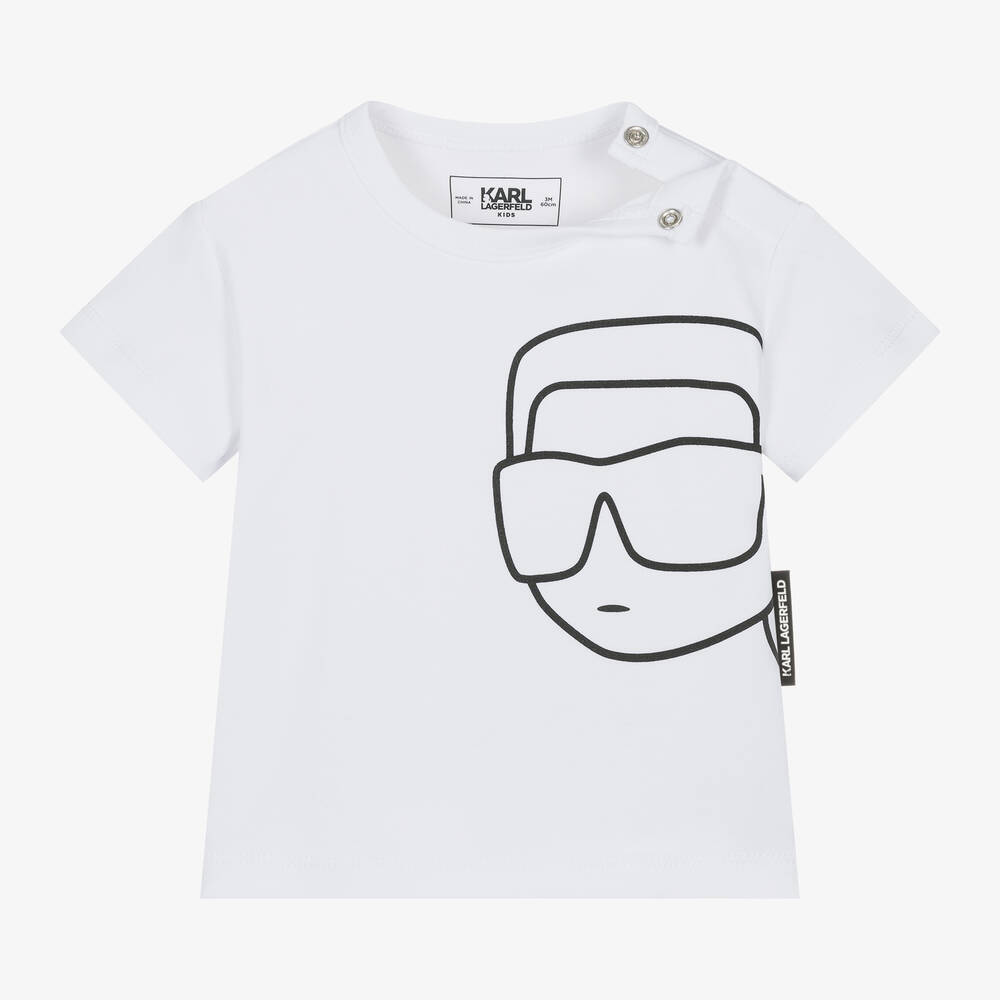 KARL LAGERFELD KIDS-Boys Blue Denim Shorts Set | Childrensalon Outlet